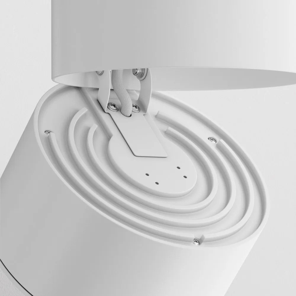 Spot LED ajustabil, accesoriu pentru sinele monofazate Unity, Yin alb