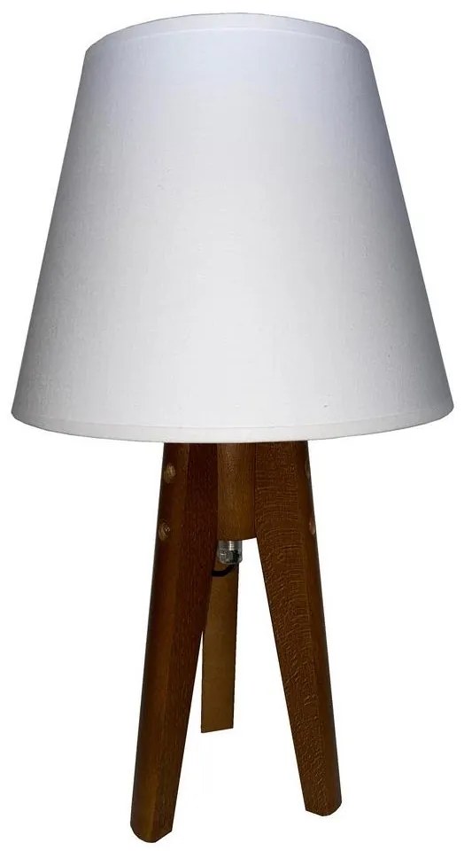 Lampă de masă CONE 1xE27/60W/230V alb stejar