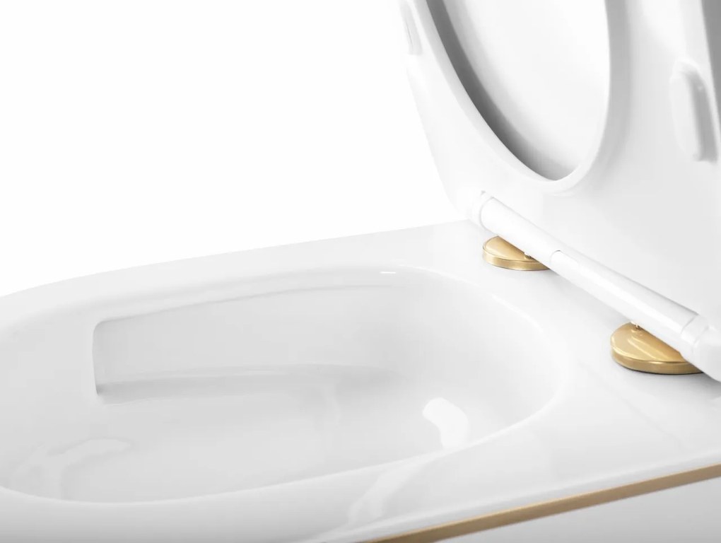 Vas WC suspendabil Rea Carlo Mini Tornado NFQ GOLD EDGE