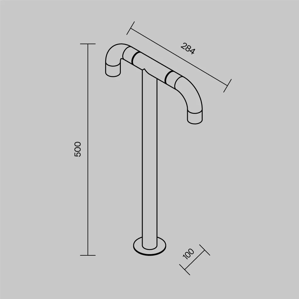 Stalp LED iluminat exterior modern IP65 Sleek H-50cm