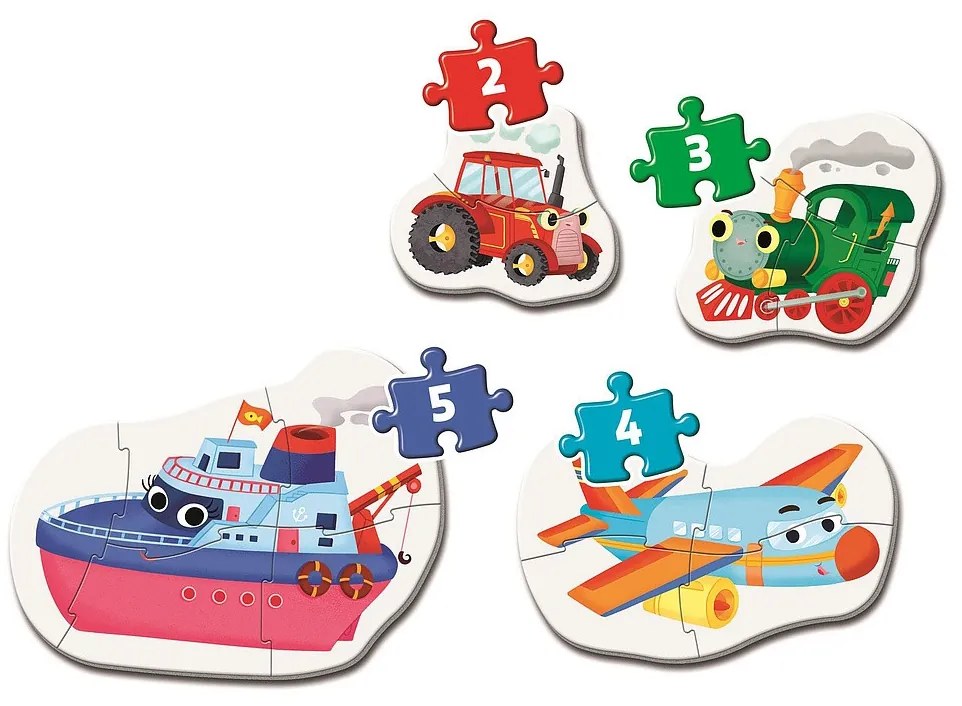 Vehicul My First Puzzle pentru forme de bebeluși Clementoni