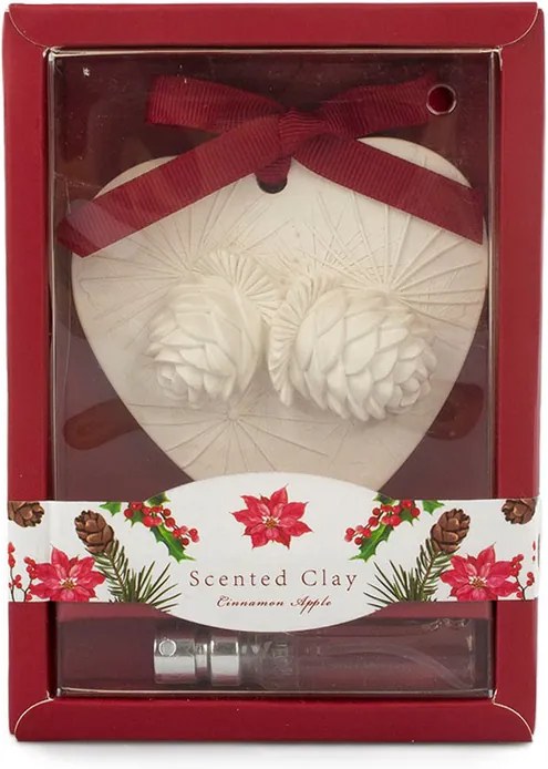 Ceramică de Crăciun parfumată cu ulei Scorţişoară şi mărroşu, 15 cm
