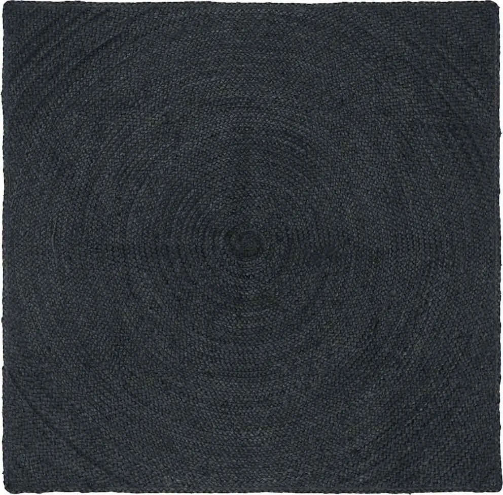 vidaXL Covoare de zonă Pătrat Gri închis 120 x 120 cm Iută