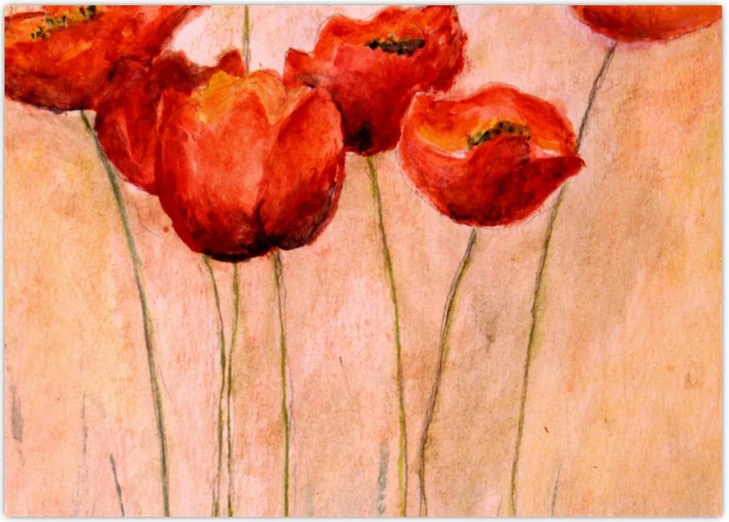 Tablou - Lalele roșii (70x50 cm)