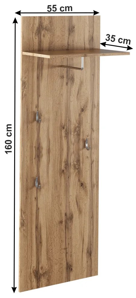 Panou cuier Cyrio typ 5 (stejar wotan). 1016635