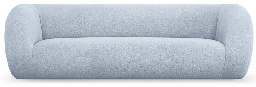 Canapea albastru-deschis cu tapițerie din stofă bouclé 230 cm Essen – Cosmopolitan Design
