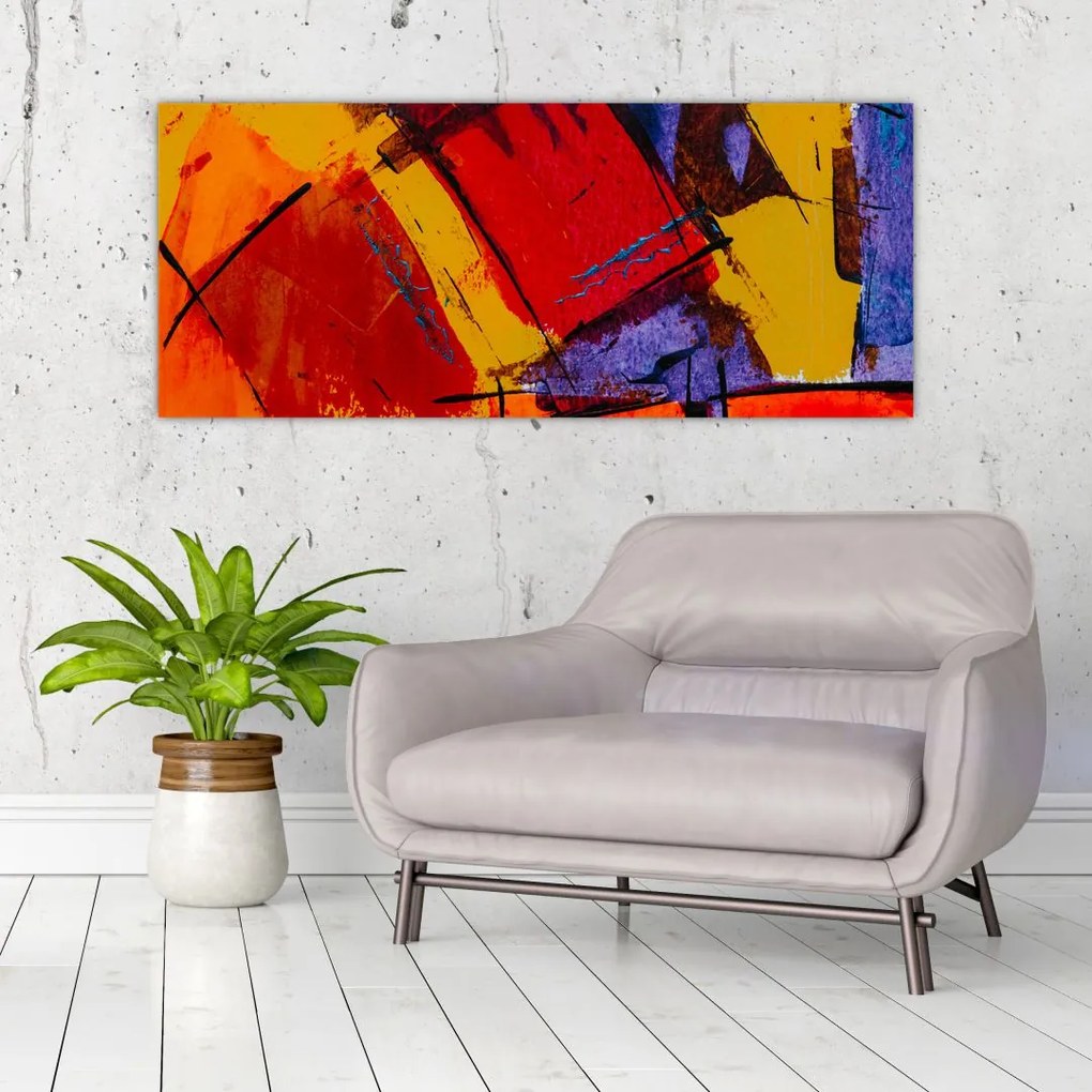 Tablou cu abstracție (120x50 cm), în 40 de alte dimensiuni noi