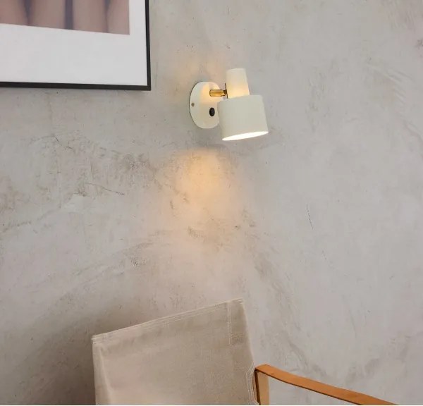 Halo Design 746873 - Aplica de perete tip spot VOGUE, 1xE27/40W/230V, crem/alamă