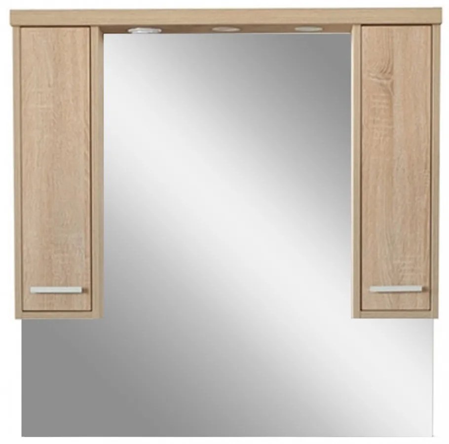 Dulap suspendat cu oglindă Nerva 105 cm, stejar Sonoma