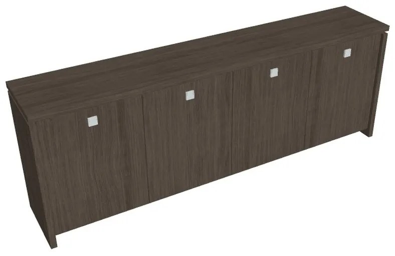 Dulap mic Verno 248 x 46 x 90 cm, stejar antracit