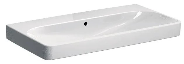 Lavoar pe mobilier Geberit Smyle Square 90 cm fara orificiu baterie