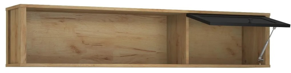 Dulap de perete Bruselas (stejar craft auriu + negru) . 1116785