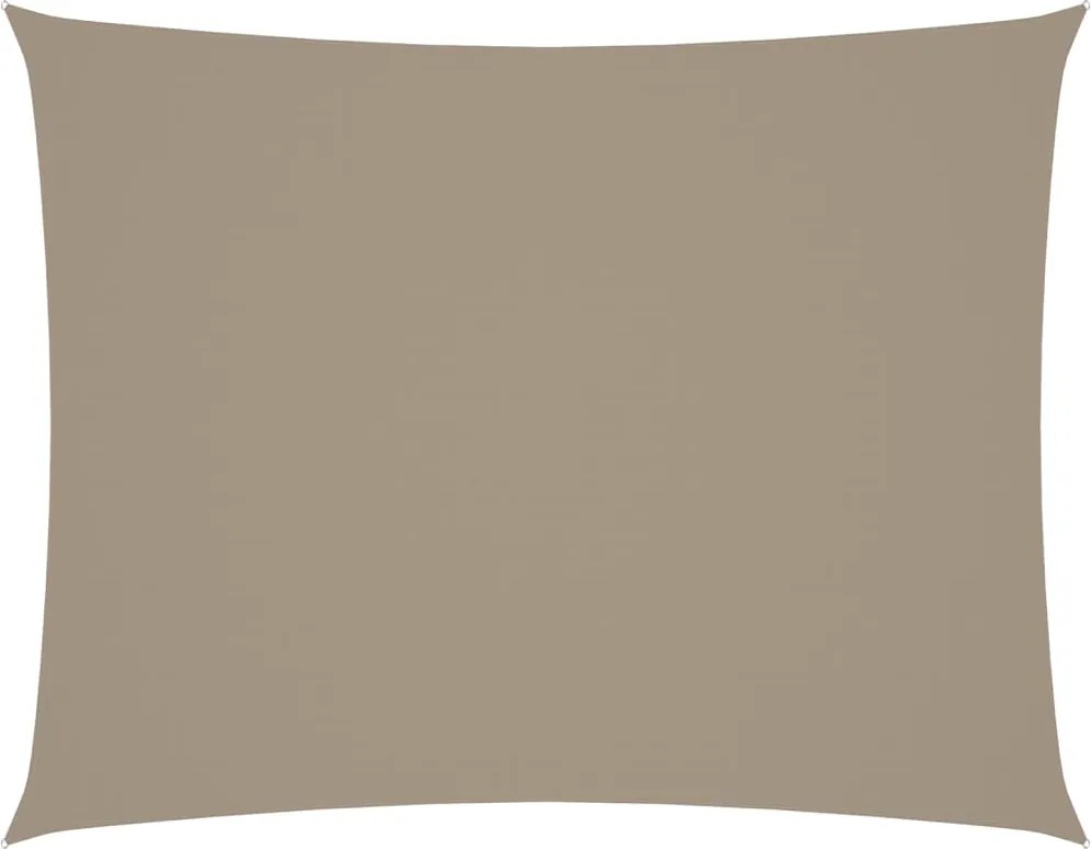 vidaXL Pânză parasolar, taupe, 4x5 m, țesătură oxford, dreptunghiular