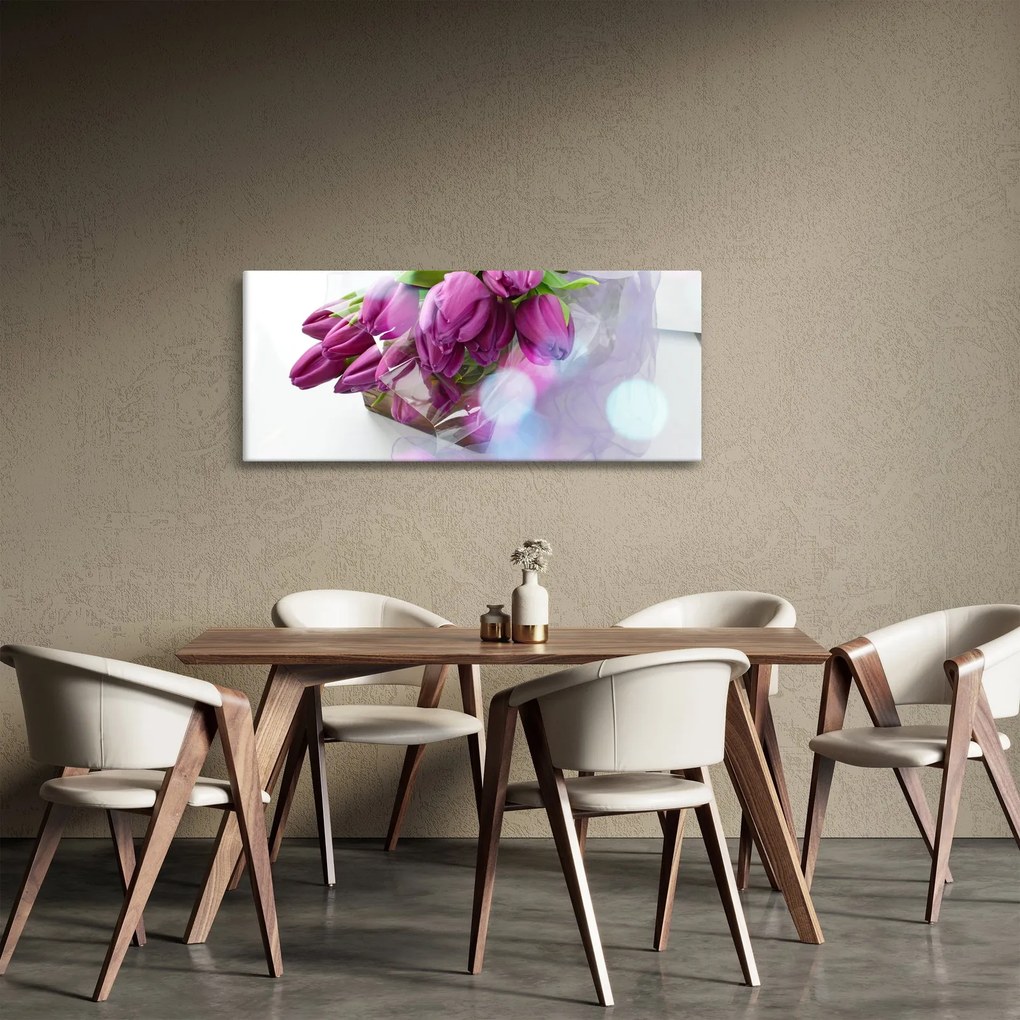 Tablou - buchet de lalele (120x50 cm)