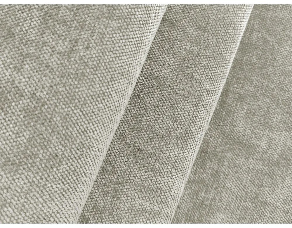 Colțar crem extensibil/cu spațiu de depozitare cu tapițerie din chenille (în formă de "U") Lilo – Makamii