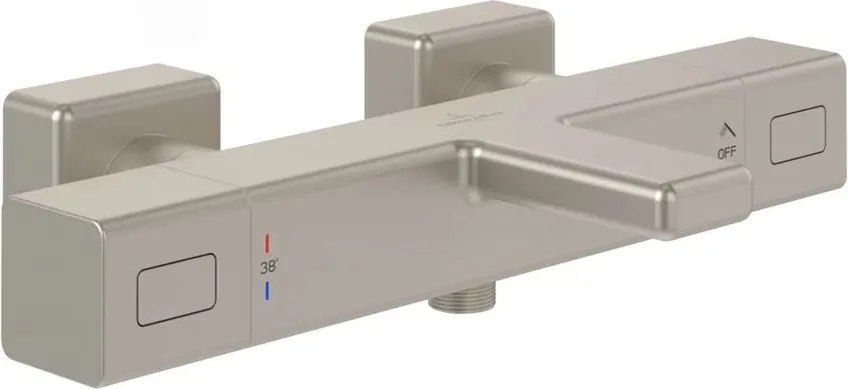 Baterie cada-dus termostatata Villeroy&Boch Angular nichel periat