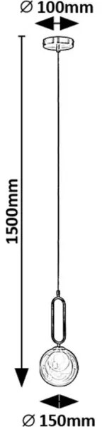 Lustră pe cablu Rabalux 72303 ROSEHIP 1xG9/25W/230V