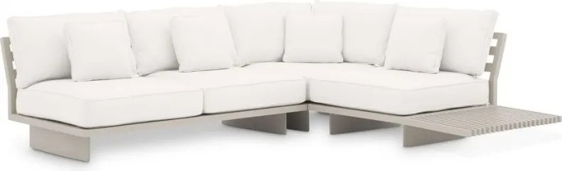 Canapea pe colt pentru exterior design elegant LUX Royal Palm, sunbrella