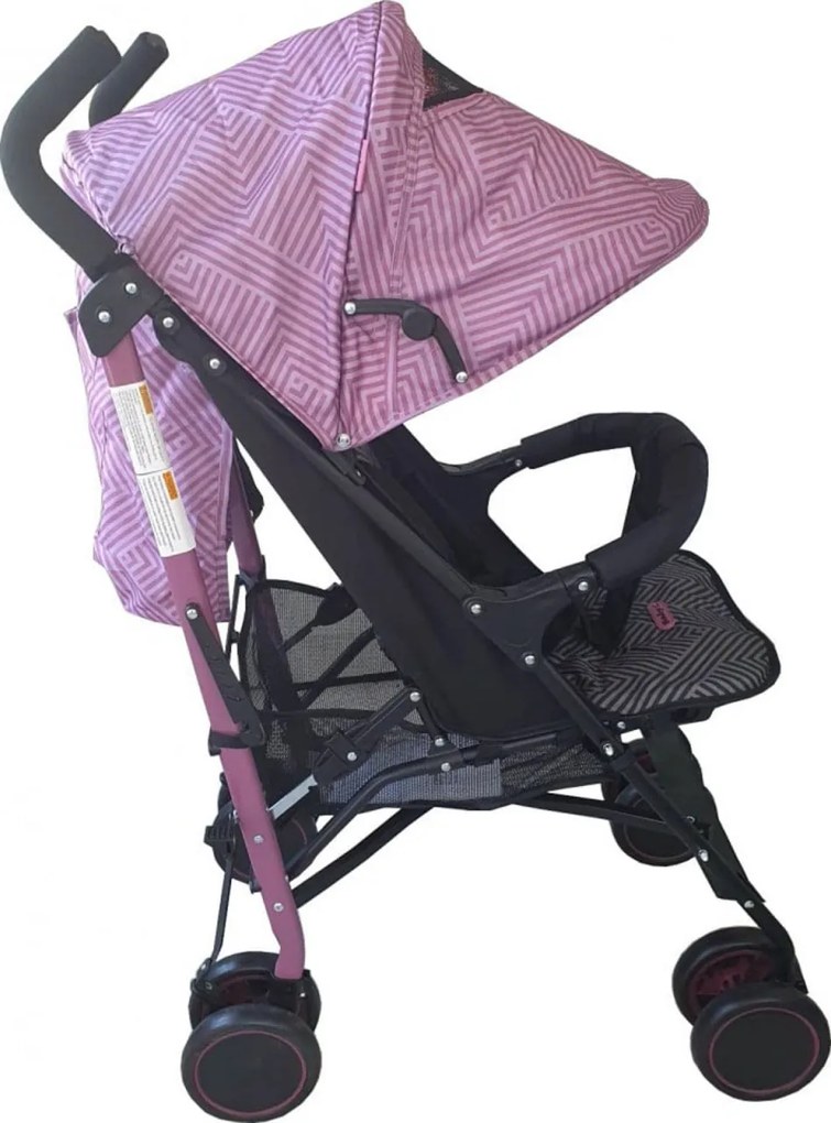 Carucior sport tip umbrela Baby Care™ PRO 803B , Spatar reglabil in 7 trepte, Pozitie somn, Amortizoare, Frana picior,Pliabil , Fucsia cu Imprimeu