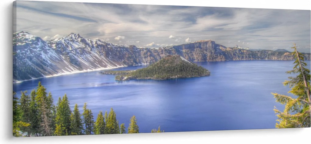 Tablou lacul montan (120x50 cm)