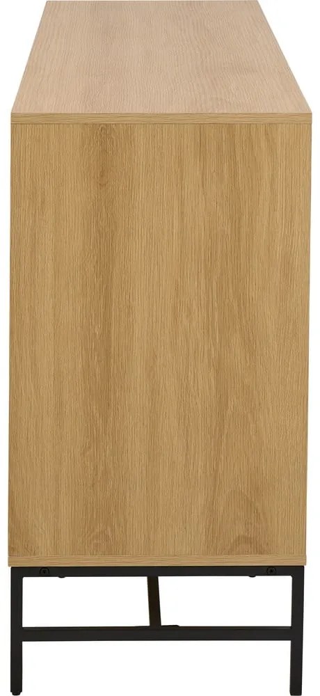 Comodă în culoare naturală cu aspect de lemn de stejar 158x80x40 cm Albany – Actona