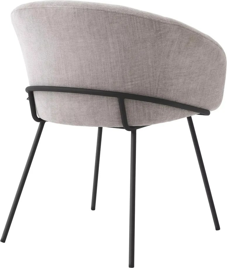 Scaun tapitat design LUX Campus, sisley gri 116372 HZ