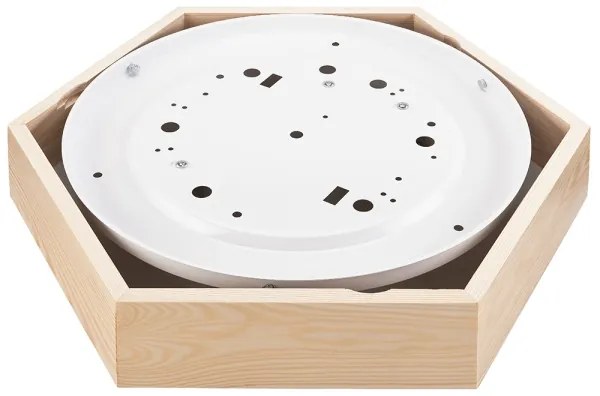 Plafonieră HEX NATURAL 2xE27/60W/230V d. 43 cm pin