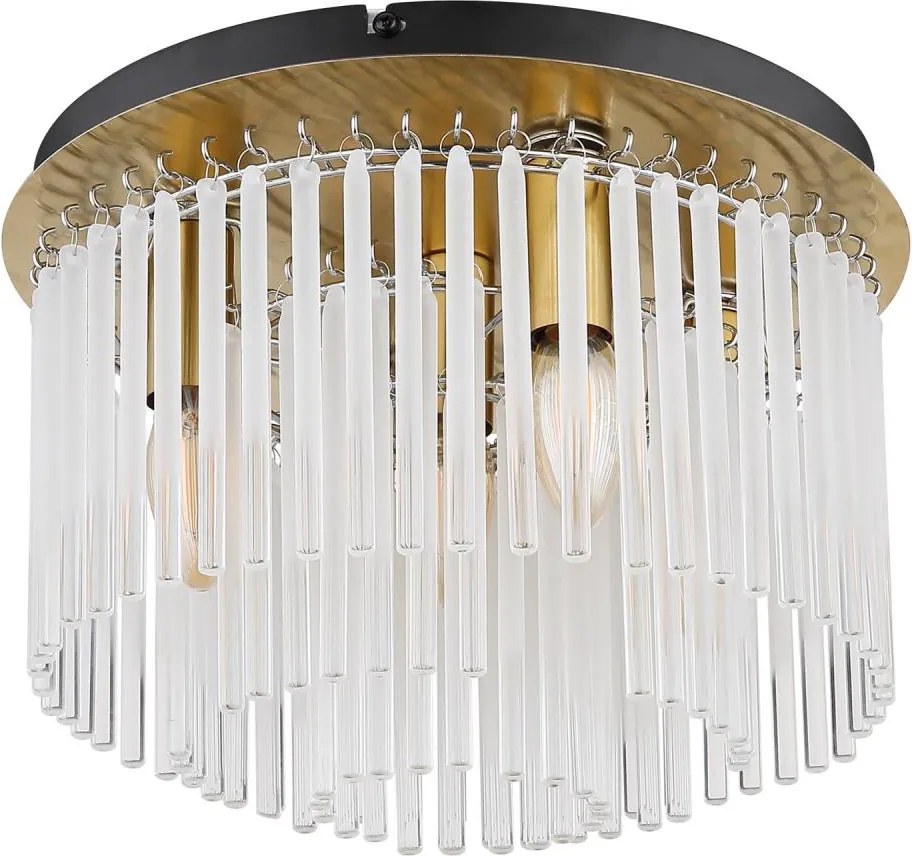 Globo 15698DM - Plafonieră GORLEY 5xE14/40W/230V Ø 32 cm, aurie