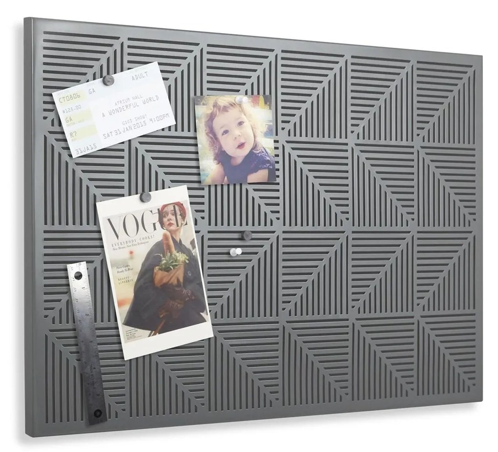 Tablă metalică perforată TRIGON + magneţi