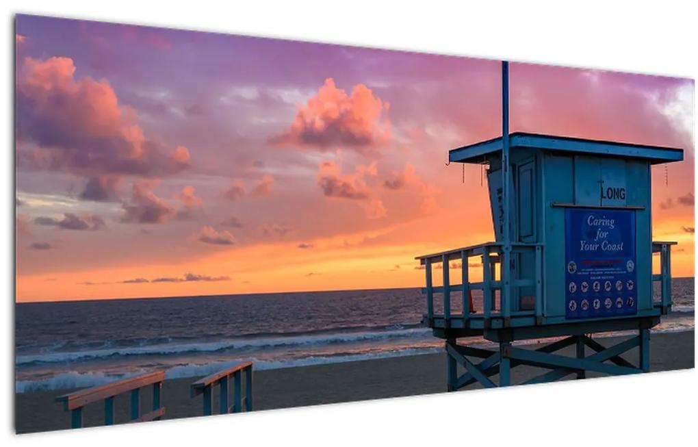 Tablou de pe plaja Santa Monica (120x50 cm), în 40 de alte dimensiuni noi