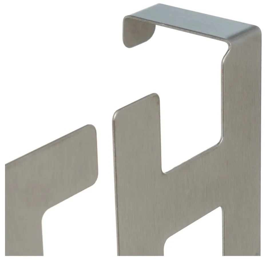 Cuier de ușă argintiu mat din metal 32 cm Bath – Casa Selección