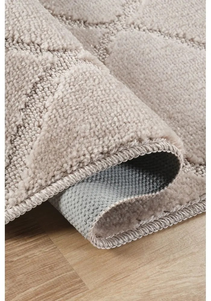 Covorașe de baie maro deschis 2 buc. 50x80 cm Cizgili – Foutastic