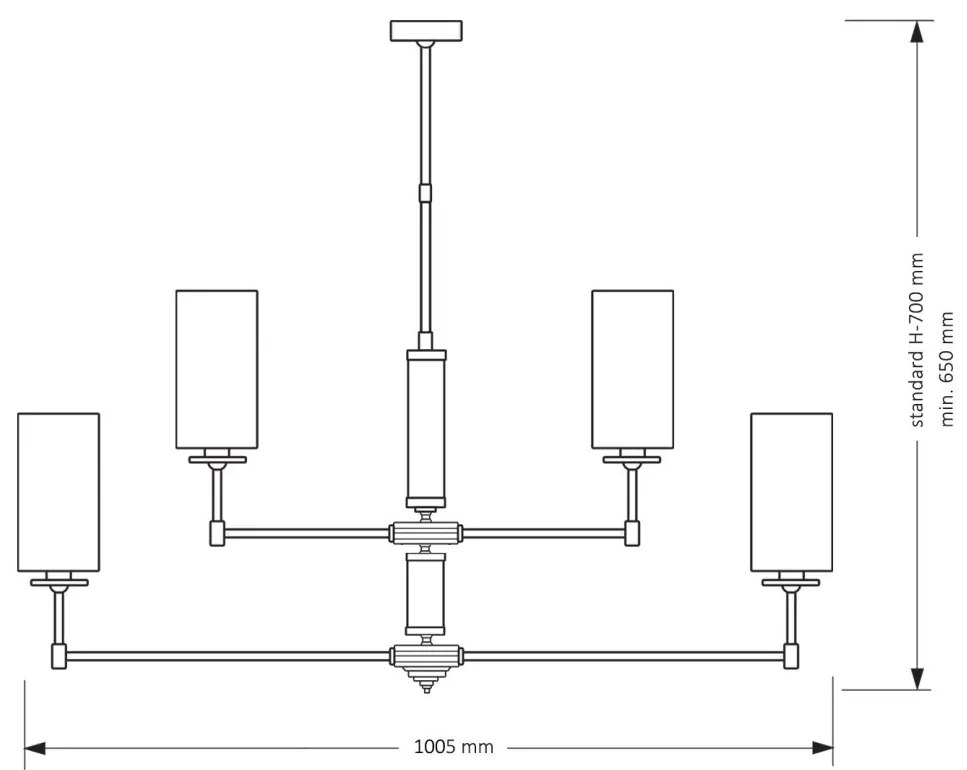 Lustra eleganta design modern Empoli 4L
