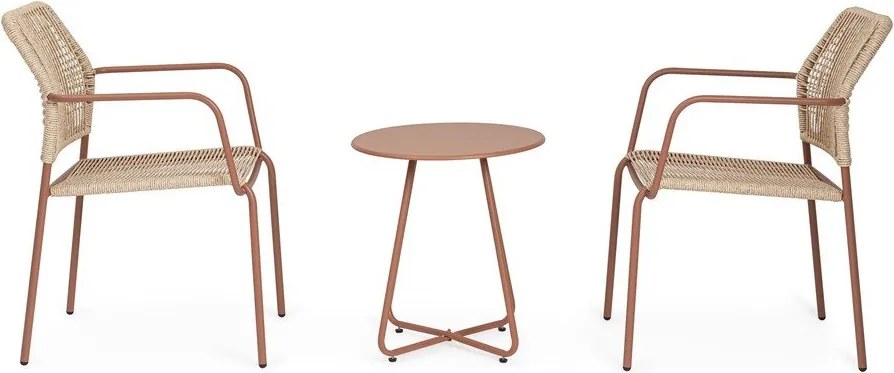 Măsuță de grădină rotundă din oțel ø 45 cm Jable – Bizzotto