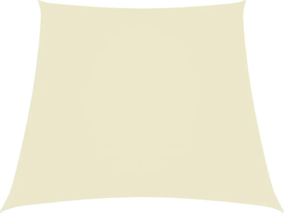 vidaXL Parasolar, crem, 2/4x3 m, țesătură oxford, trapez