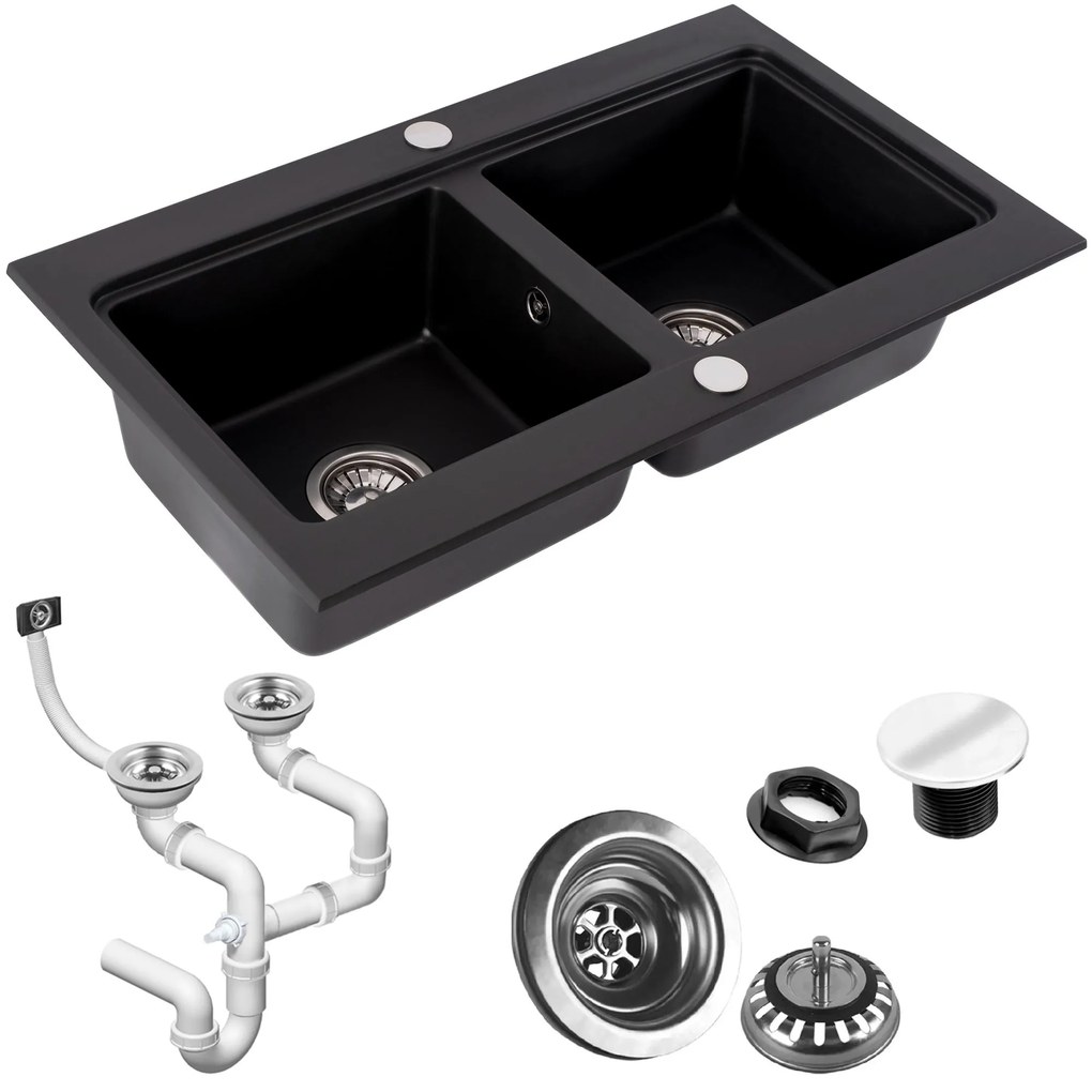 Chiuveta bucatarie Rea CADDY black