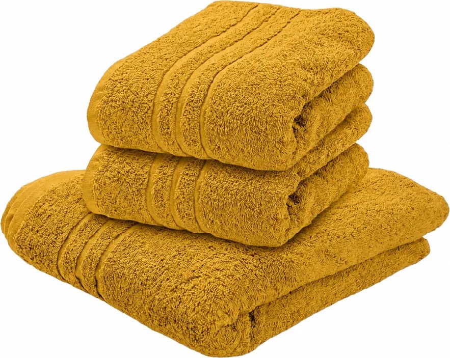 Prosop de baie CLASSIC COLOR 70 x 140 cm mustar, 100% bumbac