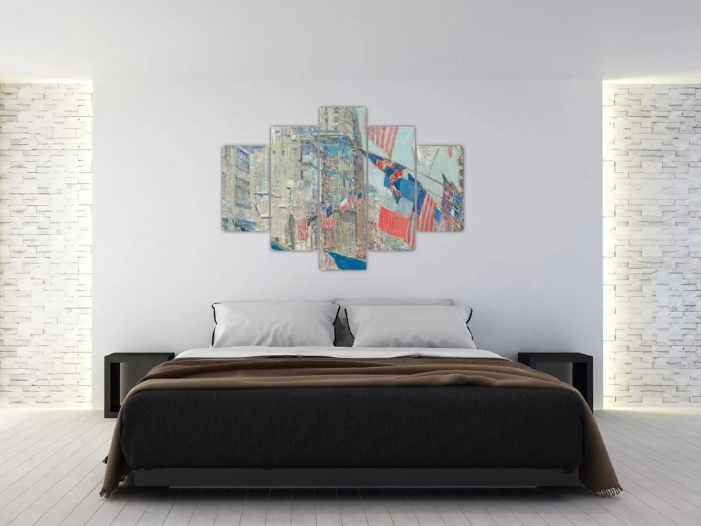 Tablou - Childe Hassam, Allies day, reproducere (150x105 cm)