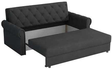 Canapea extensibilă Clovea Roma IV (Gri închis) (cu sp. depozitare). 1105524