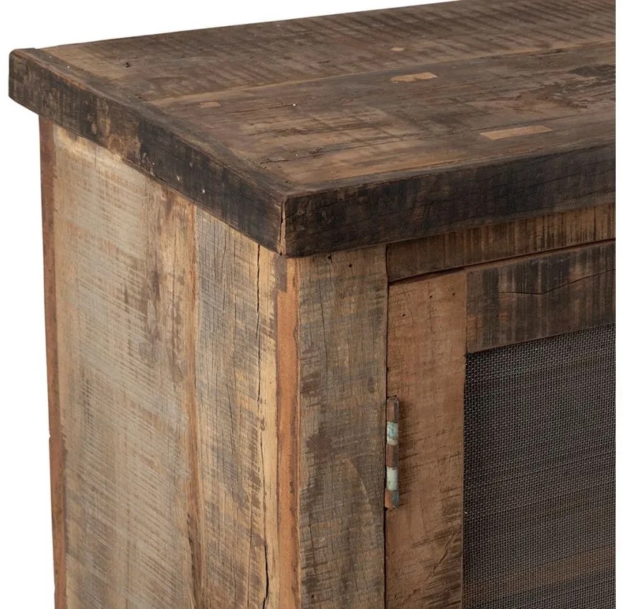 Bufet din lemn de mango si acacia, aspect rustic, Campagne