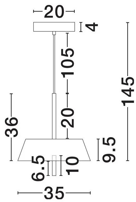 Lustra LED suspendata VELIO negru 35cm