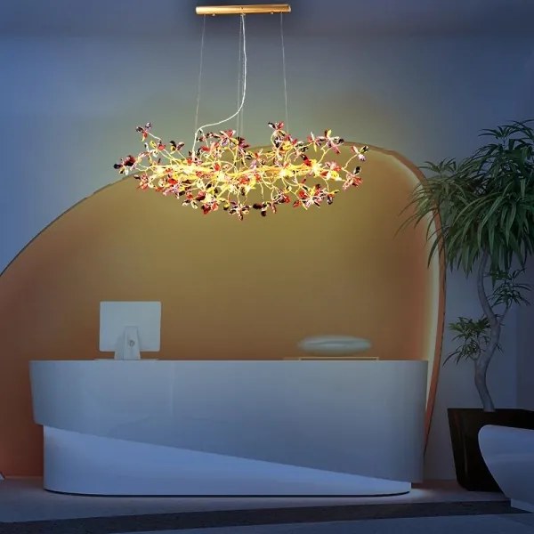 Lustră de cristal pe cablu 13xG9/40W/230V colorat