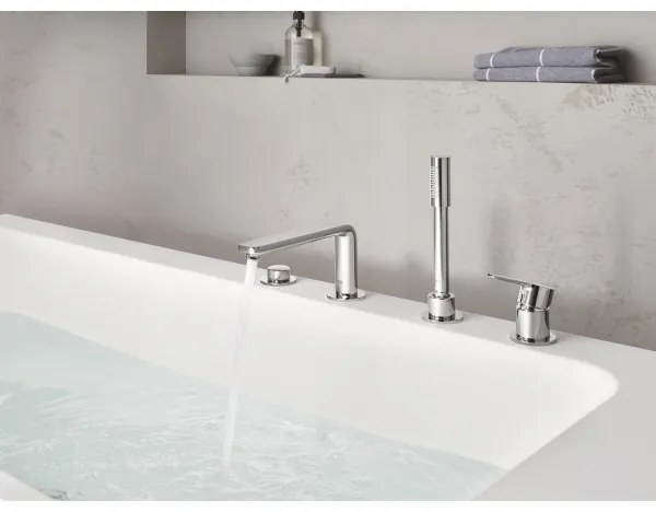 GROHE 19577001 - Baterie pentru cadă LINEARE, montaj în 4 găuri, crom lucios