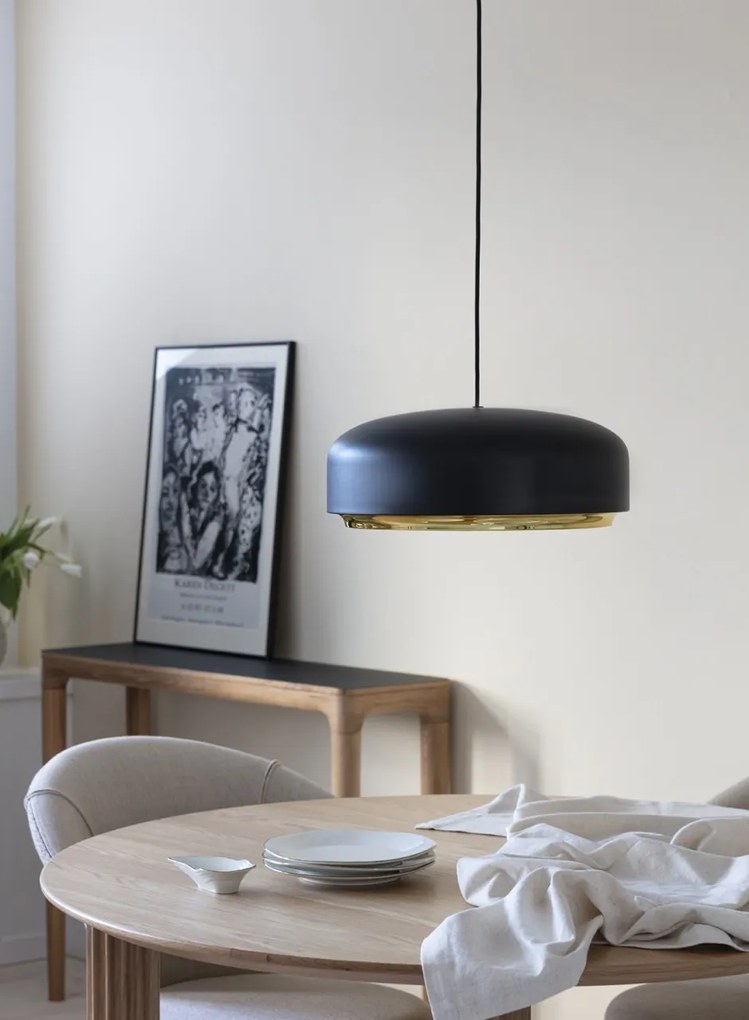 Lustra LED design minimalist scandinav Hazel medium - black