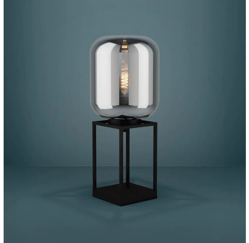Lampă de masă Eglo 39988 BULCIAGO 1xE27/40W/230V fumuriu
