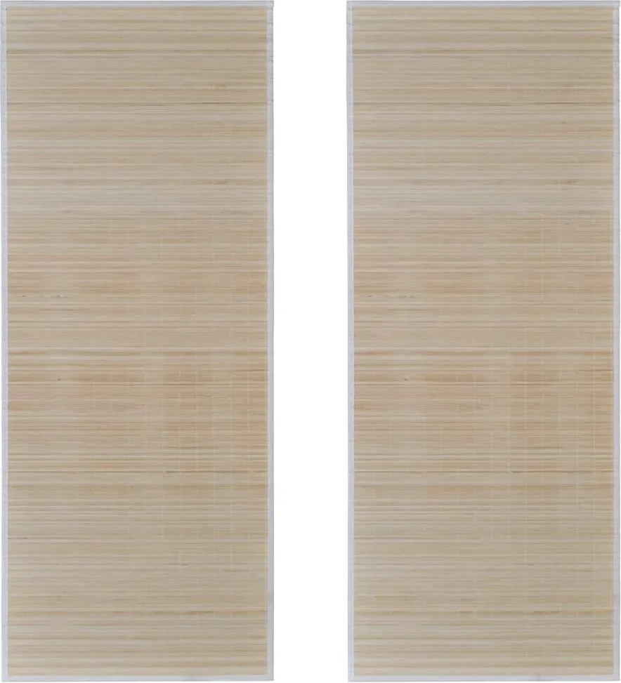 vidaXL Covoare de bambus natural, 2 buc., 120x180 cm, dreptunghiulare