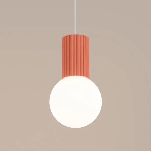 Lustră pe cablu Sollux SL.1754 HALO 1xG9/8W/230V d. 12 cm roz