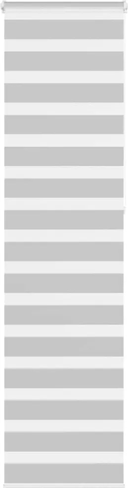 vidaXL Jaluzea tip zebra gri deschis lățime țesătură 50,9 cm poliester