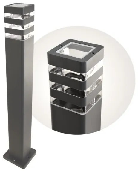 Lampă de exterior SANTA 1xE27/60W/230V IP54 79,5 cm antracit