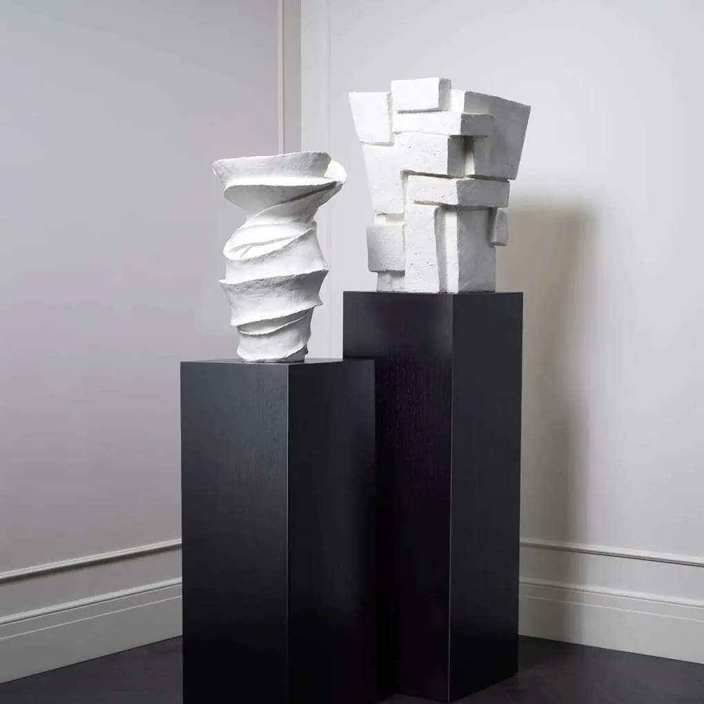 Ghiveci de flori LUX, Fibra de sticla, Alb, Santanter